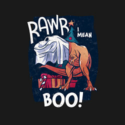 Свитшот хлопковый мужской Rawr boo, цвет: черный — фото 2