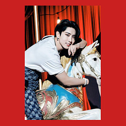 Свитшот хлопковый мужской Han Circus, цвет: красный — фото 2