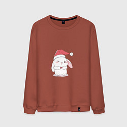 Мужской свитшот Милый новогодний зайчик
