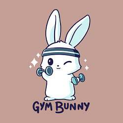 Свитшот хлопковый мужской Gym bunny, цвет: пыльно-розовый — фото 2