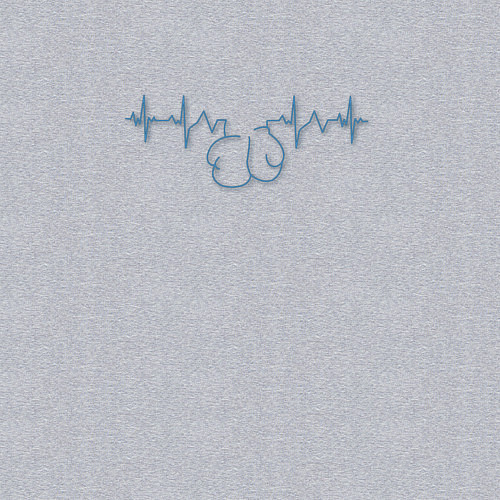 Мужской свитшот Бокс в сердце / Меланж – фото 3