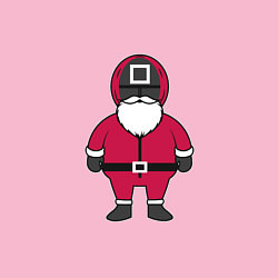 Свитшот хлопковый мужской Squid game santa, цвет: светло-розовый — фото 2