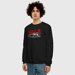 Свитшот хлопковый мужской Nissan GTR art, цвет: черный — фото 2