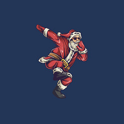 Свитшот хлопковый мужской Santa dab dance, цвет: тёмно-синий — фото 2