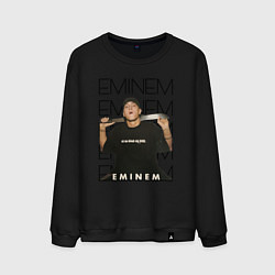 Свитшот хлопковый мужской Eminem Slim Shady, цвет: черный