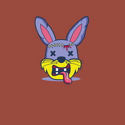 Свитшот хлопковый мужской Мертвый кролик, цвет: кирпичный — фото 2