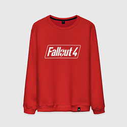 Свитшот хлопковый мужской Fallout 4 - computer game - action, цвет: красный