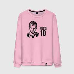 Свитшот хлопковый мужской Messi 10, цвет: светло-розовый