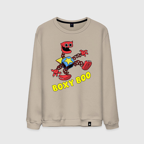 Мужской свитшот Project Playtime - Boxy Boo / Миндальный – фото 1