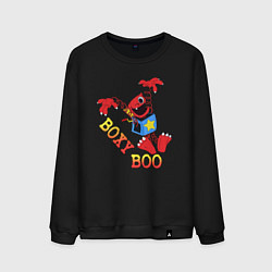 Свитшот хлопковый мужской Boxy Boo, цвет: черный