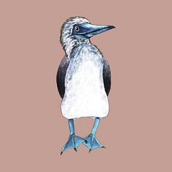 Свитшот хлопковый мужской Смешная птица, цвет: пыльно-розовый — фото 2