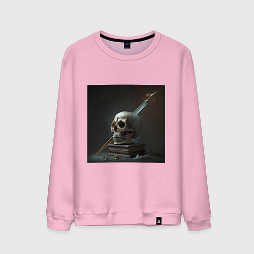 Мужской свитшот Эпоха средневековья / Светло-розовый – фото 1