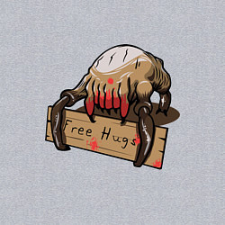 Свитшот хлопковый мужской Hugs from crab, цвет: меланж — фото 2