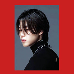 Свитшот хлопковый мужской Dark side Jimin, цвет: красный — фото 2