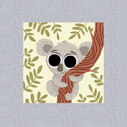 Свитшот хлопковый мужской Коала милый, цвет: меланж — фото 2