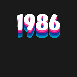 Свитшот хлопковый мужской Made in 1986 vintage art, цвет: черный — фото 2