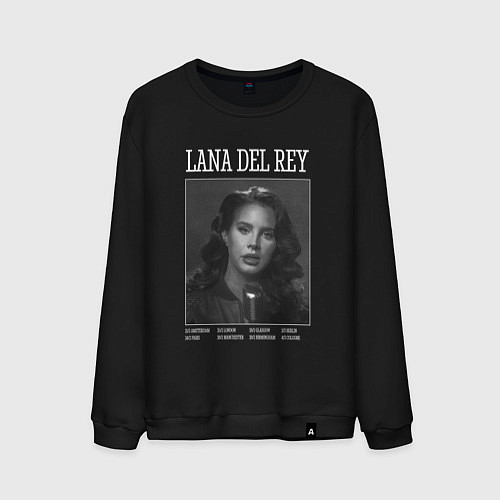 Мужской свитшот Lana Del Rey black / Черный – фото 1