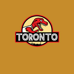 Свитшот хлопковый мужской Toronto dinosaur, цвет: горчичный — фото 2