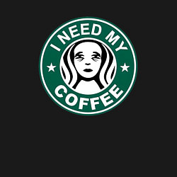 Свитшот хлопковый мужской I need my cofee, цвет: черный — фото 2