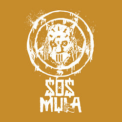 Свитшот хлопковый мужской SosMula - jason pintogram, цвет: горчичный — фото 2