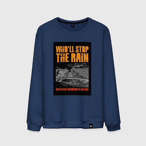 Мужской свитшот CCR - Wholl Stop The Rain / Тёмно-синий – фото 1