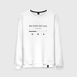 Свитшот хлопковый мужской Егор Крид We Gotta Get Love, цвет: белый