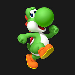 Свитшот хлопковый мужской Йоши, цвет: черный — фото 2