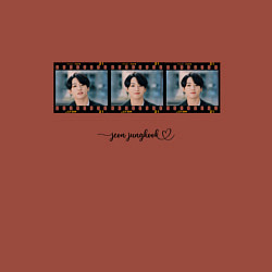 Свитшот хлопковый мужской Jungkook BTS, цвет: кирпичный — фото 2