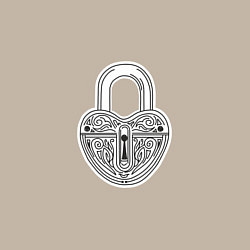 Свитшот хлопковый мужской Замочек она к ключику, цвет: миндальный — фото 2