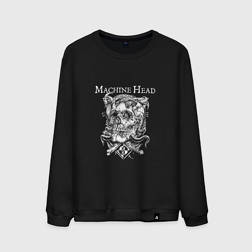 Мужской свитшот Machine Head band / Черный – фото 1