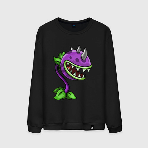 Мужской свитшот Зубастый Чомпер / Черный – фото 1