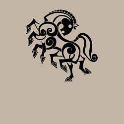 Свитшот хлопковый мужской Слейпнир конь бога Одина, цвет: миндальный — фото 2