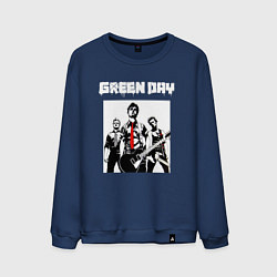 Свитшот хлопковый мужской Greed Day rock, цвет: тёмно-синий