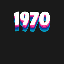Свитшот хлопковый мужской Made in 1970 vintage art, цвет: черный — фото 2