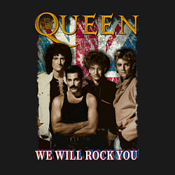 Свитшот хлопковый мужской Queen винтаж, цвет: черный — фото 2