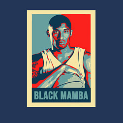 Свитшот хлопковый мужской Black mamba poster, цвет: тёмно-синий — фото 2