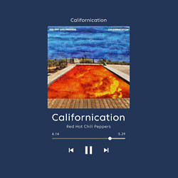 Свитшот хлопковый мужской Red Hot Chili Peppers Californication, цвет: тёмно-синий — фото 2