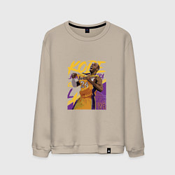 Свитшот хлопковый мужской Kobe champion, цвет: миндальный
