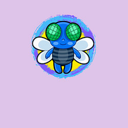 Свитшот хлопковый мужской Мультяшная муха, цвет: лаванда — фото 2