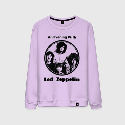 Мужской свитшот Led Zeppelin retro / Лаванда – фото 1