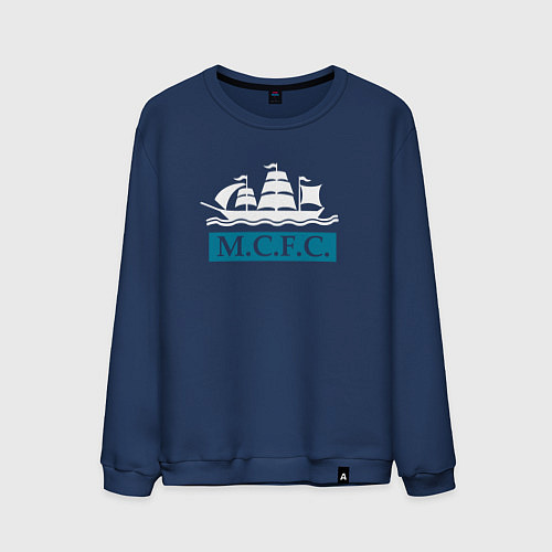 Мужской свитшот Манчестер Сити корабль / Тёмно-синий – фото 1