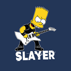 Свитшот хлопковый мужской Slayer Барт Симпсон рокер, цвет: тёмно-синий — фото 2