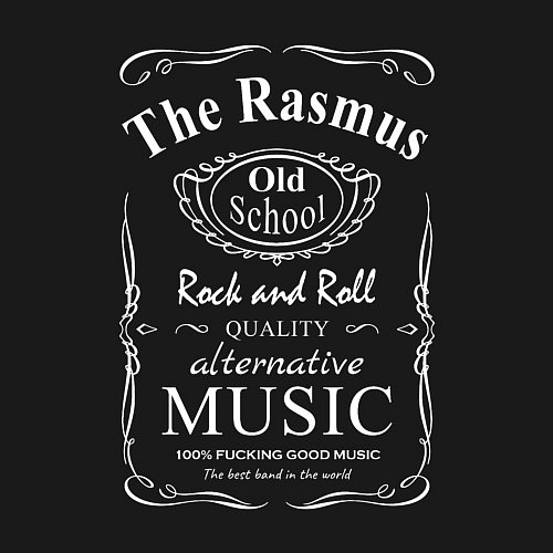 Мужской свитшот The Rasmus в стиле Jack Daniels / Черный – фото 3