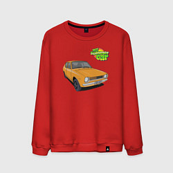 Свитшот хлопковый мужской My summer car yellow, цвет: красный
