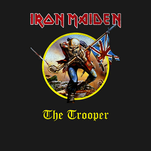 Мужской свитшот The trooper Iron Maiden / Черный – фото 3