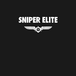 Свитшот хлопковый мужской Sniper elite - logo, цвет: черный — фото 2