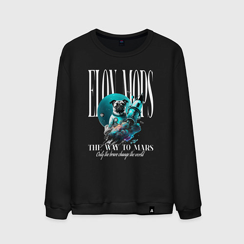 Мужской свитшот Elon Mops / Черный – фото 1