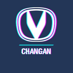 Свитшот хлопковый мужской Значок Changan в стиле glitch, цвет: тёмно-синий — фото 2