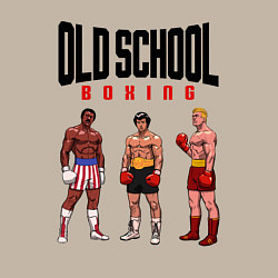 Свитшот хлопковый мужской Old school boxing, цвет: миндальный — фото 2