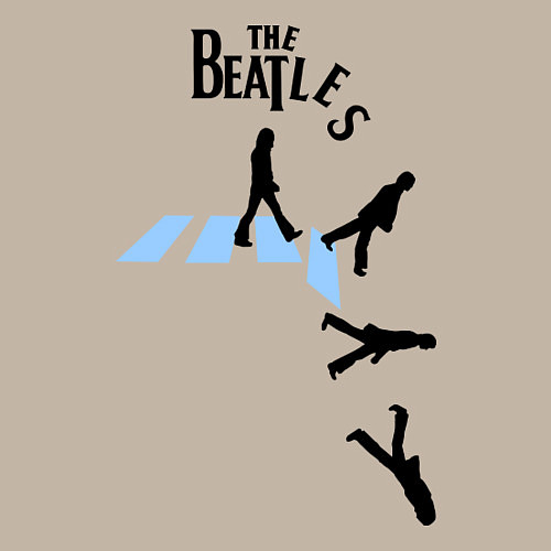 Мужской свитшот The Beatles: break down / Миндальный – фото 3